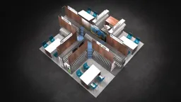20x20 Island booth design by Reaction Space